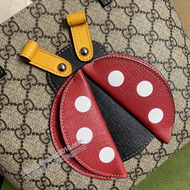 Gucci新款包包 古馳小號購物袋 Gucci瓢蟲圖案兒童包 585833  ydg3052